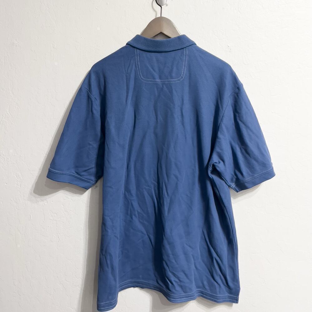 Tommy Bahama Blue Polo Shirt XL Logo Supima Cotton - Picture 2 of 5